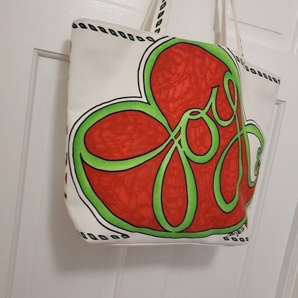 Brighton Love & Joy Holiday Large Canvas Tote - Picture 8 of 16